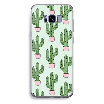 Cactus Lover: Samsung Galaxy S8 Plus Transparant Hoesje