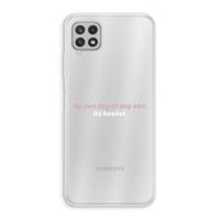 gij beslist: Samsung Galaxy A22 4G Transparant Hoesje