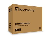 LevelOne GEU-1621 netwerk-switch Gigabit Ethernet (10/100/1000) Grijs - thumbnail