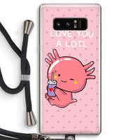 Love You A Lotl: Samsung Galaxy Note 8 Transparant Hoesje met koord