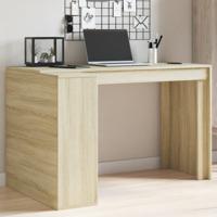 Bureau 123,5x73,5x75 cm bewerkt hout sonoma eikenkleurig