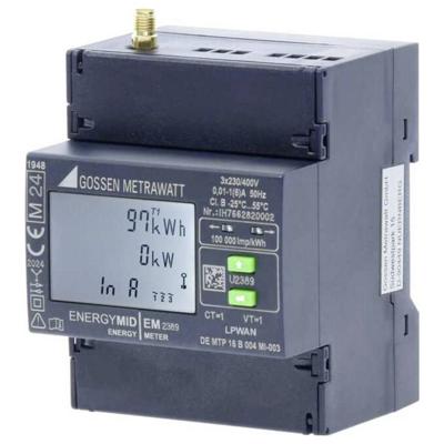 Gossen Metrawatt EM2389 kWh-meter 3-fasen met S0-interface 5 A Conform MID: Ja 1 stuk(s)