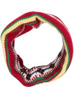 Kenzo écharpe en maille intarsia - Rouge