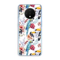 Bloemen tukan: OnePlus 7T Transparant Hoesje