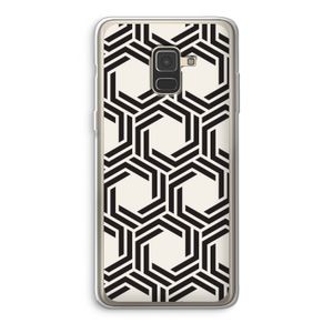 Geometrisch patroon: Samsung Galaxy A8 (2018) Transparant Hoesje
