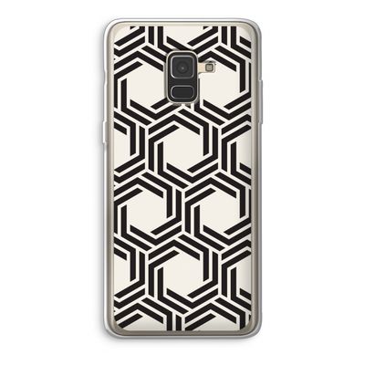 Geometrisch patroon: Samsung Galaxy A8 (2018) Transparant Hoesje