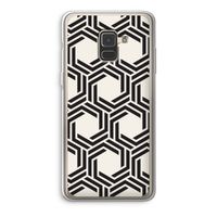 Geometrisch patroon: Samsung Galaxy A8 (2018) Transparant Hoesje