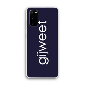 Gijweet: Samsung Galaxy S20 Transparant Hoesje