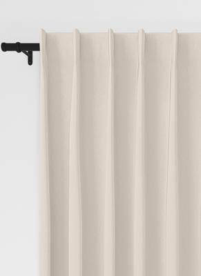 Lipalu gordijn - Beige met enkele plooi
