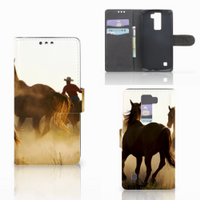 LG K8 Telefoonhoesje met Pasjes Design Cowboy - thumbnail