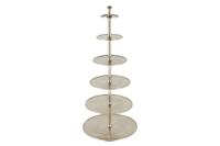 Etagere ABSTRACT 180cm 6 trays silver - 44475
