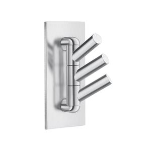 Smedbo Drievoudige Draaibaar Haak 4.5x9 cm Geborsteld Edelstaal