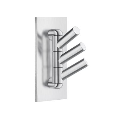 Smedbo Drievoudige Draaibaar Haak 4.5x9 cm Geborsteld Edelstaal