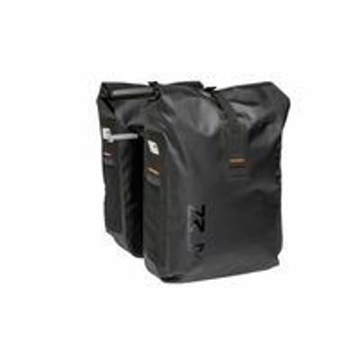 New Varo waterdichte dubbele fietstas zwart/grijs 40l - mik