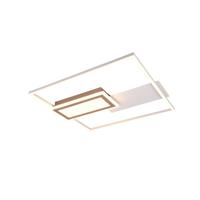 Trio Vierkante plafondlampSpiro grijs 50cm - R67862976