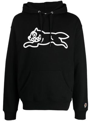 ICECREAM hoodie Running Dog à bords nervurés - Noir