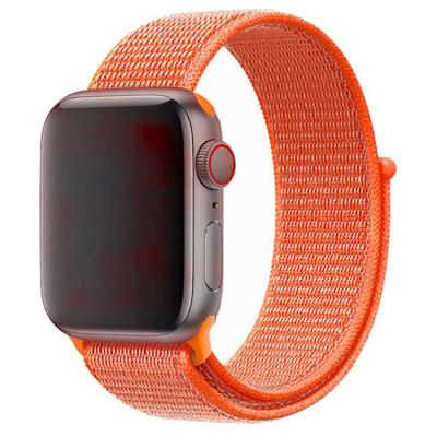 Apple Watch Nylon Geweven Sport Band - Spicy Oranje - 38, 40, 41 & 42mm