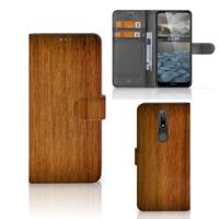 Nokia 2.4 | Book Style Case | Donker Hout