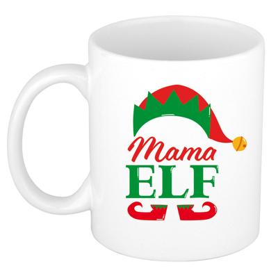 Kerst thema Koffiemok - Mama Elf - 300 ml - keramiek - kerstcadeau - kerstmis Kerst thema Koffiemok - Mama Elf - 300 ml - keramiek - kerstcadeau - kerstmis