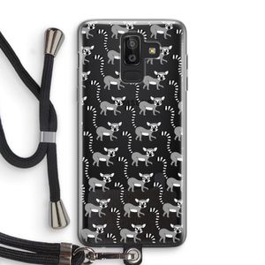 Makis: Samsung Galaxy J8 (2018) Transparant Hoesje met koord