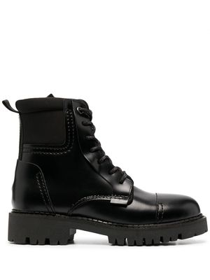 Tommy Jeans bottines à lacets - Noir