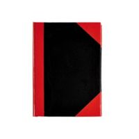 Verhaak notitieboek A6 karton/papier zwart/rood/wit - thumbnail