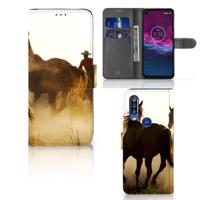 Motorola One Action | Telefoonhoesje | Met pasjeshouder | Design Cowboy