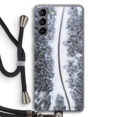 Snøfall: Samsung Galaxy S21 Transparant Hoesje met koord