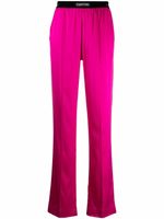 TOM FORD pantalon droit à patch logo - Rose