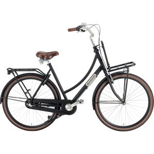 Popal Transportfiets dames Daily Dutch Prestige 28 Inch 57 cm Dames 3V Terugtraprem Matzwart