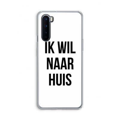 Ik wil naar huis: OnePlus Nord Transparant Hoesje