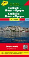 Wegenkaart - landkaart Chalkidiki-Thassos-Thessaloniki | Freytag & Berndt