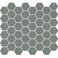 The Mosaic Factory Valencia hexagon glasmozaïek tegels 28x33 mat khaki - thumbnail