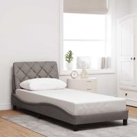 Bedframe zonder matras 90x190 cm stof taupe