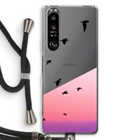 Fly away: Sony Xperia 1 III Transparant Hoesje met koord
