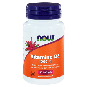 NOW Vitamine D3 1000IE Softgels 90st