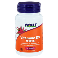 NOW Vitamine D3 1000IE Softgels 90st