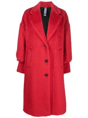 Hevo manteau à simple boutonnage - Rouge