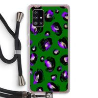 Green Cheetah: Samsung Galaxy A51 5G Transparant Hoesje met koord