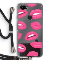 Bite my lip: Pixel 3a Transparant Hoesje met koord