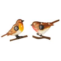 Decoratief tuinfiguur Lumineo 894881 Metaal Vogel 18 x 4,5 x 13 cm