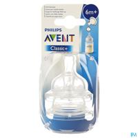 Philips Avent zuigspeen classic Dikkere Pap Sil 2 SCF636/27