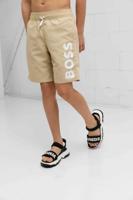 Hugo Boss Logo Zwembroek Kids Beige - Maat 7/8 jaar - Kleur: Beige | Soccerfanshop