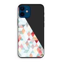 Gekleurde driehoekjes pastel: iPhone 12 mini Biologisch afbreekbaar hoesje