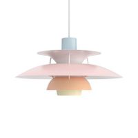 Louis Poulsen PH 5 Hanglamp - Pastel roze, blauw en perzik