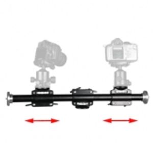 Walimex WAL-6702 + Auslegearm Tripod 1/4 inch, 3/8 inch Werkhoogte: 60 - 156 cm Zilver Incl. tas