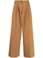 Gabriele Pasini pantalon ample à taille-haute - Marron