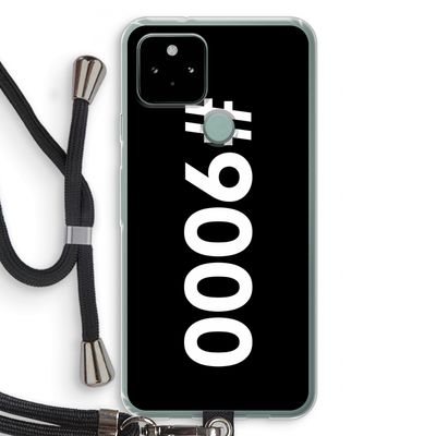 #9000: Pixel 5 Transparant Hoesje met koord