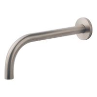 Wiesbaden Slim Line inbouw uitloop 20 cm messing rvs look
