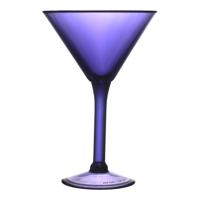 Home Deco Factory Cocktailglas - paars - kunststof - 24 cl - martini glas